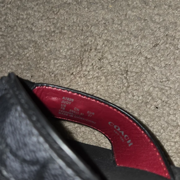 Coach Black Flip Flops - Picture 6 of 6